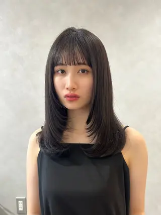 ミディアム カラー ❤️ショートカット ・顔周りカット❤️のヘアスタイル