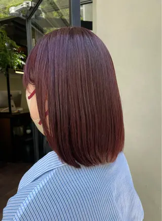 ミディアム カラー すみとも るなのヘアスタイル