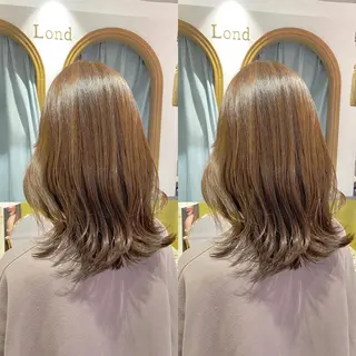 ミディアム レイヤーカット /透明感カラー西田のヘアスタイル