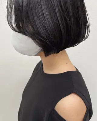 ショート カラー ヘアアレンジ 酸性縮毛矯正🧴韓国 レイヤー/髪質改善のヘアスタイル