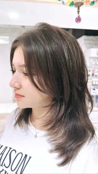 ミディアム エンターテイナー🔥 星野　甲斐のヘアスタイル