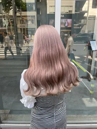 ロング カラー ダメージレスハイ トーン💖kanonのヘアスタイル
