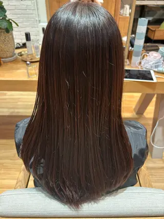 ロング カラー 佐藤 かののヘアスタイル