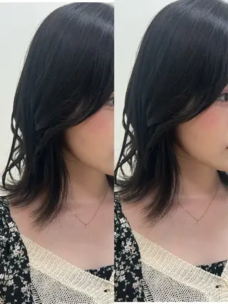ミディアム 🎀韓国風レイヤー/ 切りっぱなしボブ🎀のヘアスタイル