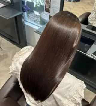 ロング カラー パーマ 好印象メンズ特化/就 活/縮毛髪質改善のヘアスタイル