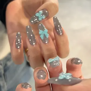 ネイル sio.nail&eyebrow salon shimokitazawa2号店所属・nailist mana𖤐´-のネイルデザイン