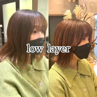 ショート ボブ・レイヤー 田中 励也のヘアスタイル