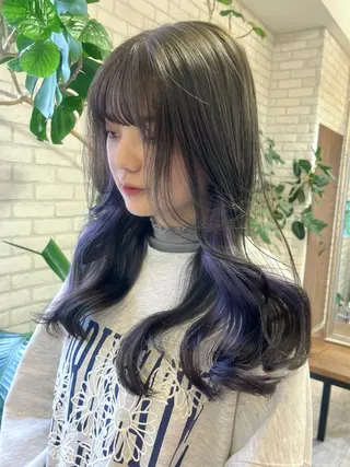 ロング カラー ブリーチなし/ レイヤー🌿runaのヘアスタイル