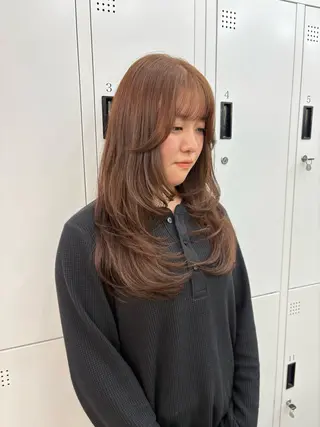 ロング 綾乃/デザインカラー /ハイトーン/ボブのヘアスタイル