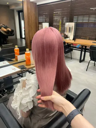 ロング カラー ENA💗NEXT /ハイトーンエクステのヘアスタイル