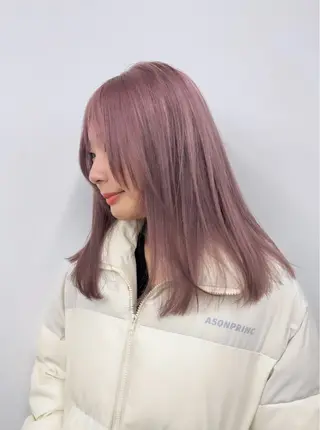セミロング カラー nico TOKYO 渋谷所属・ブリーチ　ハイトーン 特化🌈フジタハルキのヘアスタイル