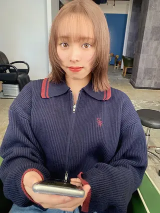 ミディアム カラー 広島/ボブ/レイヤー 🌿‬wakabaのヘアスタイル