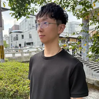 ショート パーマ メンズ 希佳/メンズ スタイリストのヘアスタイル