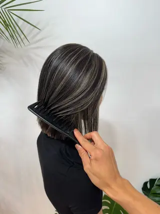 ミディアム 心斎橋/ワンカラー/ 海外ヘア/木田哲平のヘアスタイル