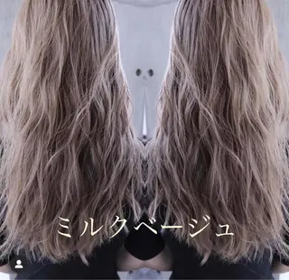 セミロング カラー テトネ タカシのヘアスタイル