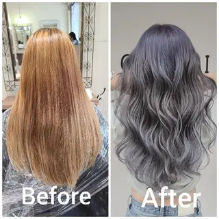 ロング カラー cherie所属・バレイヤージュ/ ハイライト/大内格のヘアスタイル