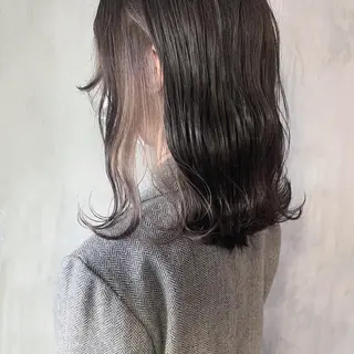 ミディアム カラー SAKURA 原宿所属・なかの たくみのヘアスタイル