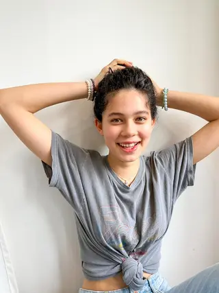 ミディアム パーマ カラー CEINE PATHのヘアスタイル