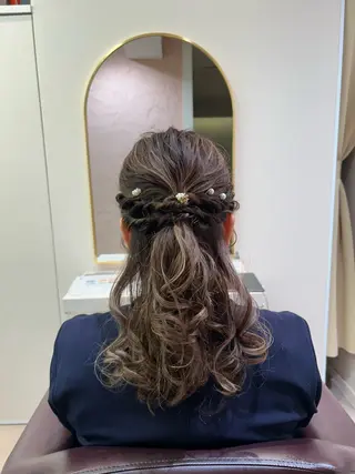 ロング ヘアアレンジ 横浜カラー/パーマ/ SAKI💫のヘアスタイル