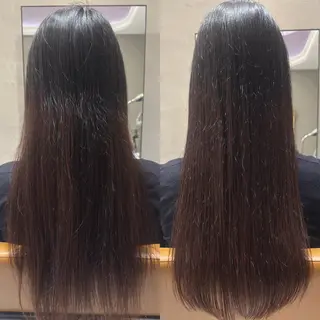 ロング 頭から整える美容師 松田のヘアスタイル