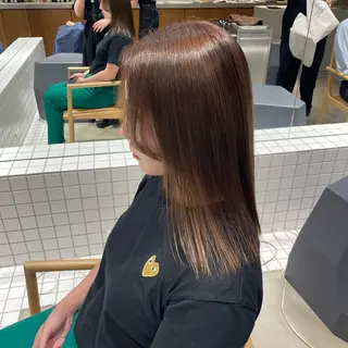 ミディアム カラー 後藤 香乃のヘアスタイル