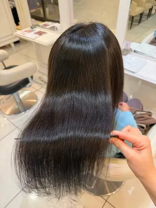 ロング カラー ツヤ重視 ワンカラー🫧Mioのヘアスタイル