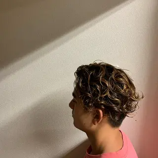 パーマ メンズ ショート カラー Stir Maison 大宮所属・ryuma/ボブ /透明感カラーのヘアスタイル