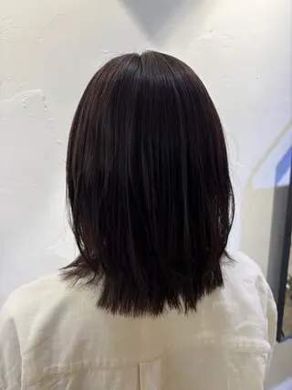 ミディアム カラー 長谷川 澄のヘアスタイル