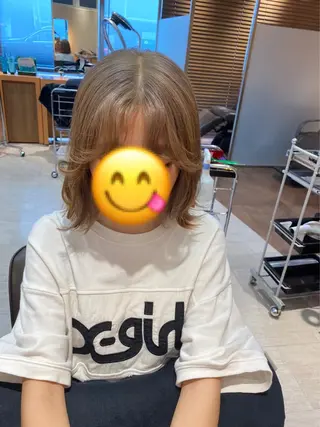 ミディアム カラー 🟢NEGi🟣 🫧髪質改善のヘアスタイル