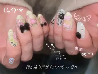 ネイル lili.nail y2k/長さ出しのネイルデザイン