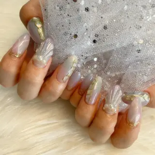 ネイル ゴテゴテ💙ワンホン リオナのネイルデザイン