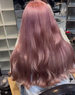 ロング カラー ブリーチなしWカラー あずさのヘアスタイル