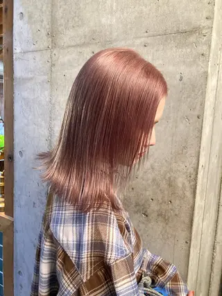 ミディアム カラー 横浜美容室／暖色系 michika🌹のヘアスタイル