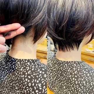 ショート newline銀座所属・👑銀座ショート/ 絶壁補正/金子涼👑のヘアスタイル