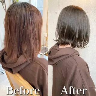 ショート カラー ボブ& 髪質改善FUMIYAのヘアスタイル