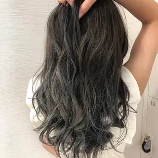 ロング カラー ショート/ボブ/ 白髪ぼかし/しんやのヘアスタイル