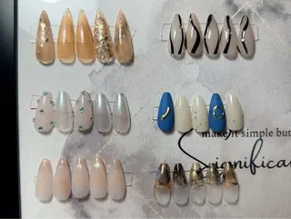 ミディアム ビューティーフル Aのネイルデザイン