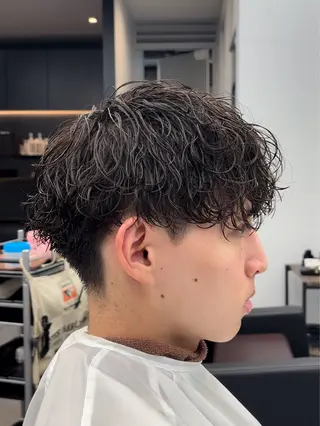 ショート パーマ メンズ メンズカットNo.1 杉並区のパーマ二スタのヘアスタイル