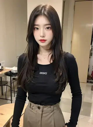 ロング カットモデル募集 ミネのヘアスタイル