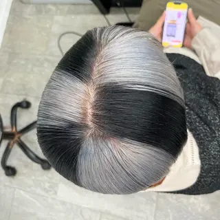 ミディアム カラー 渋谷🎨ハイトーン× エクステ🎨レンのヘアスタイル