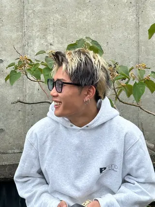 ショート カラー メンズ 金沢メンズサロン anciel金山慎吾のヘアスタイル