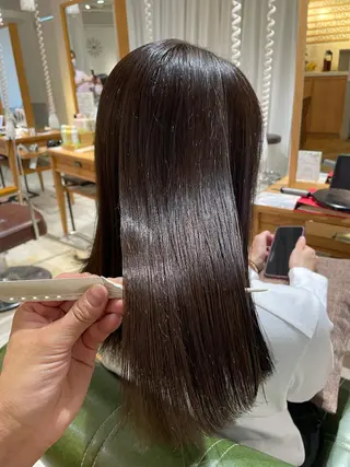 セミロング カラー eins.hair所属・過去一の柔髪ヘア 🌿einshairのヘアスタイル