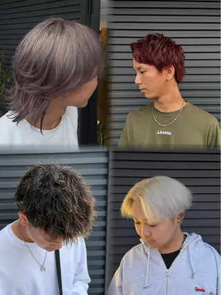 ショート ブリーチ/透明感 岡山駅/のりまきのヘアスタイル