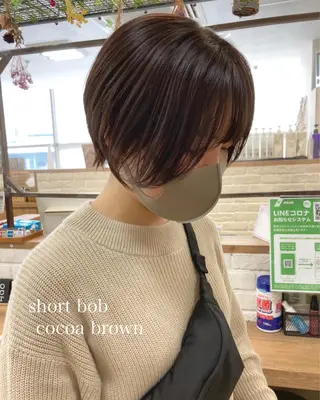 ショート カラー 初めてのショート お任せください✂️のヘアスタイル