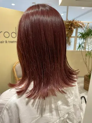 ミディアム カラー ボブ支持率NO1 🌈CHIKAのヘアスタイル