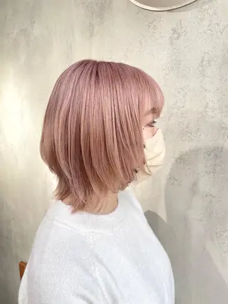 ショート カラー 梅田美容室 山崎海波のヘアスタイル