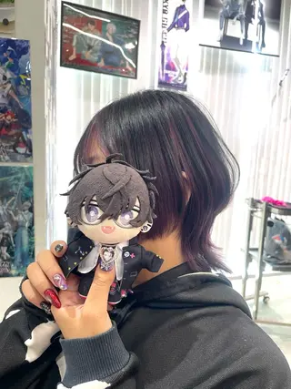 ショート カラー 💖推しカラー💖 オタク美容師✂ゆづきのヘアスタイル