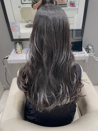 ロング カラー k-twoたき✨艶感 カラー/美髪矯正のヘアスタイル