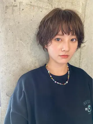 ショート パーマ lani 天神大名/ブリーチのヘアスタイル