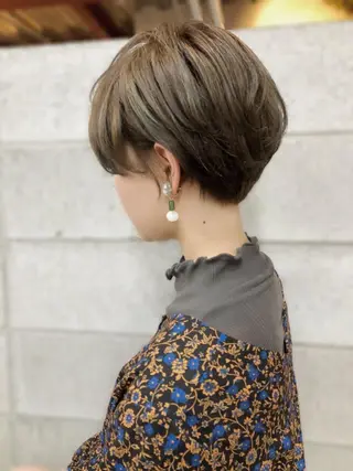 ショート カラー ノグチ ユウキ/ボブのヘアスタイル